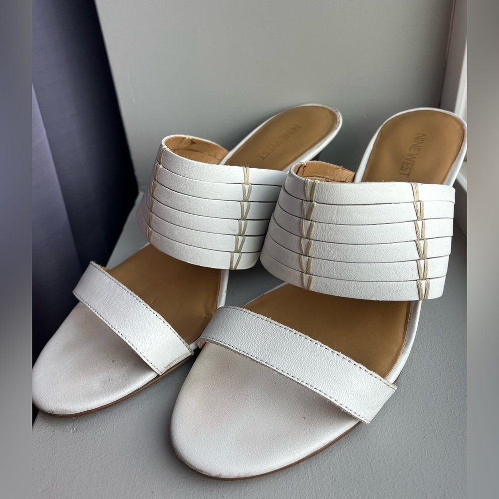 Nine West Cream Women's Sandals